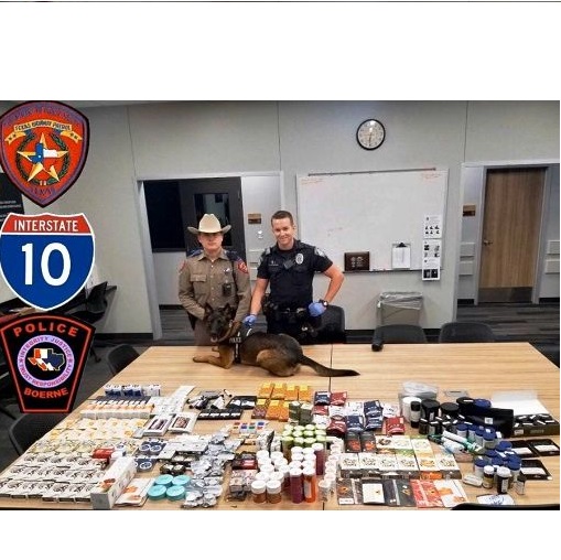 Dual Purpose Patrol Narcotics Detection Dog drug bust